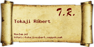 Tokaji Róbert névjegykártya